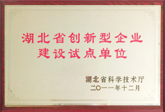 湖北省創(chuàng)新型企業(yè)建設(shè)試點單位