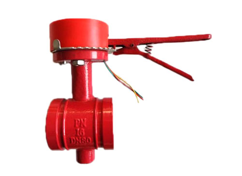 XD81X手柄溝槽信號(hào)蝶閥