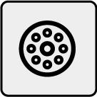 50%的壓縮即可起到密封（水、灰塵、空氣）的作用